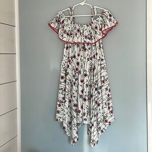 BCBGirls Hanky Hem Maxi FloralDress Sz M (10/12)